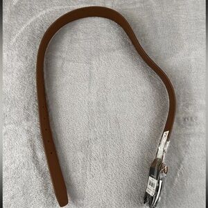 PX Clothing dark brown leather belt size 32